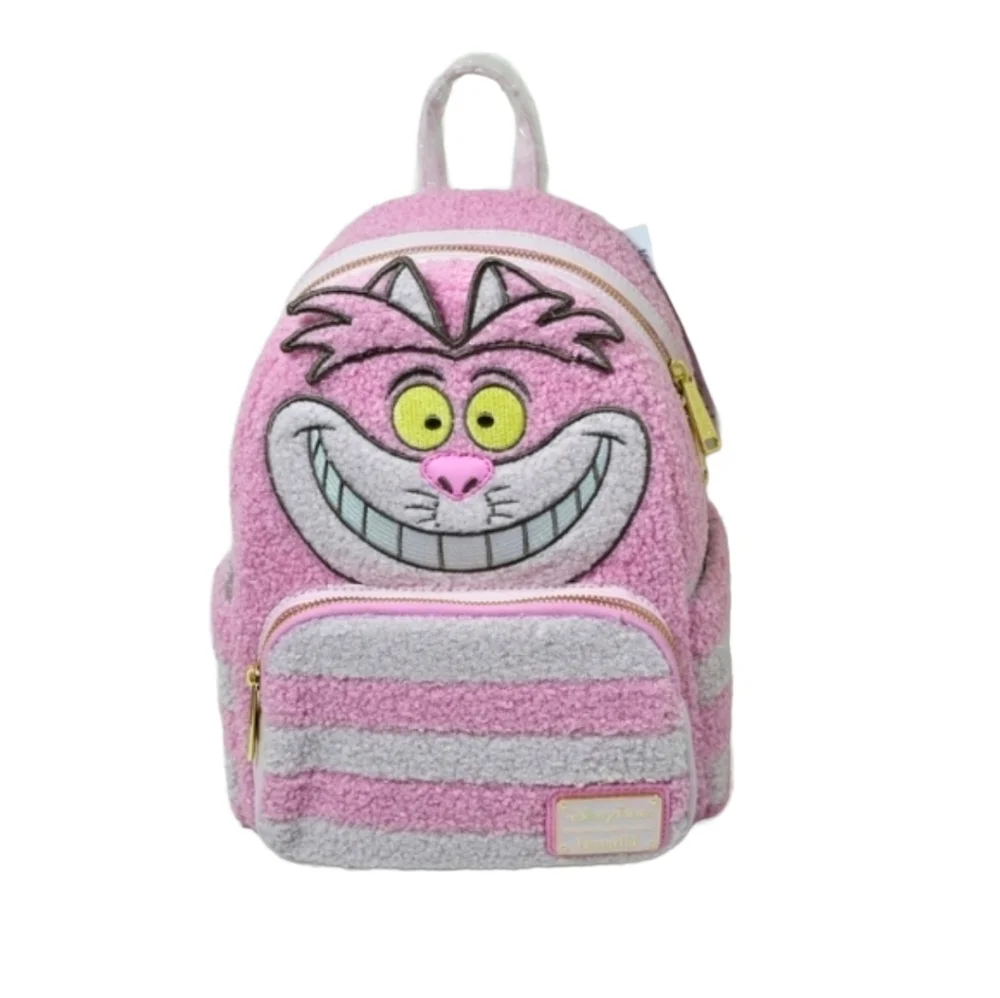 Loungefly Disney Parks Cheshire Cat Sherpa Mini Backpack NWT